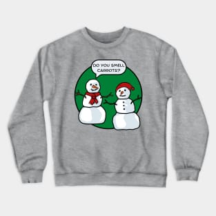 Snowman Smells Carrots Crewneck Sweatshirt